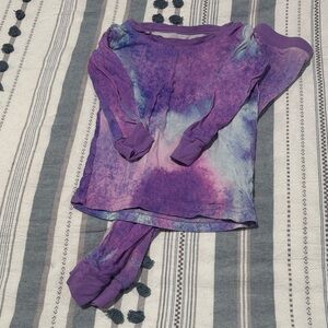 🖤Little Sleepies Purple Watercolor Long Sleeve Pajama Set🖤